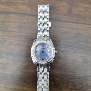Citizen Silver Watch with Iridescent Dial